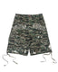 Bottega Desires Distressed Camo Cargo Shorts Green