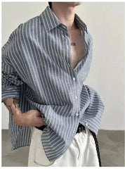 Classic Striped Button-up Shirt