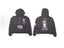 Enfants Riches Déprimés Partial Photo Block Zip-Up Hoodie - Washed Black
