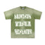 SAINT VANITY Multi-Box Graphic Short-Sleeve T-Shirt - Olive Green / Vintage Wash