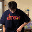 Drew House Heart Filled Logo Short Sleeve Tee, Navy Blue