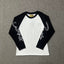 Corteiz Raglan Sleeve Lettering Long Sleeve Tee - Black