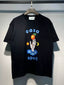 Casablanca Casa Sport Hand Peach Sun Moon Graphic Black Short Sleeve T-Shirt Unisex