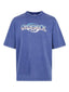 Casablanca Vintage Washed Blue Chrome Text Logo Short Sleeve T-Shirt