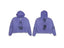 Enfants Riches Déprimés Purple Portrait & Text Zip-Up Hoodie - Purple