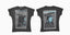 Enfants Riches Déprimés Blue Accent Black Baby Tee Dual Print