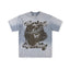 SAINT VANITY Crown of Thorns Graphic Short-Sleeve T-Shirt - Blue / Acid Wash