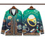Casablanca Space Rocket Graphic Long Sleeve Overshirt Jacket Unisex