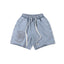 SAINT VANITY Vintage Graphic Casual Shorts - Blue / Vintage Wash