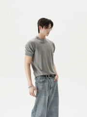 Round Neck Short Sleeve T-shirt