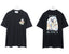 Casablanca Character Graphic CASA BLANCA Black T-Shirt