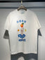 Casablanca Casa Sport Hand Peach Sun Moon Graphic White Short Sleeve T-Shirt Unisex