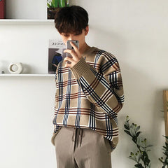 Plaid Loose Sweater