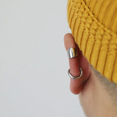 Silver Punk Style Earring Clip Set
