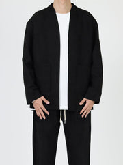 Suede Thin Casual Suit Jacket