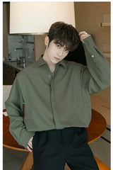 Two-piece Basic Long Sleeves Shirt