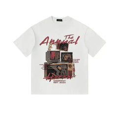 Vintage Print Crew Neck T-shirt