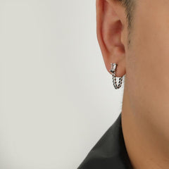 Zircon Chain Earrings