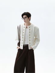 Double-Breasted Knitted Cardigan