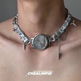 Watch Pendant Chain Necklace