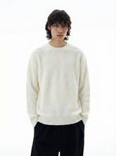Pleated Knitted Round Neck Bottoming Sweater