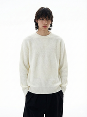 Pleated Knitted Round Neck Bottoming Sweater