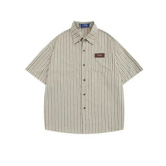 Classic Striped Short Sleeve Shirt