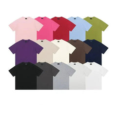 Solid Color Basic Short Sleeve T-shirt