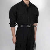 Long Sleeve Utility Pockets Shirt