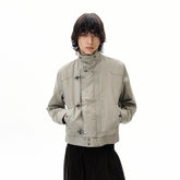 Aircraft Button Short Work Jacket
