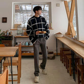 Pullover Plaid Sweater