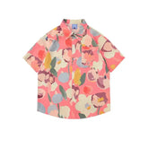 Graffiti Full-Print Short-sleeved Shirt