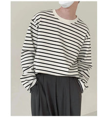 Round Neck Striped Shirt