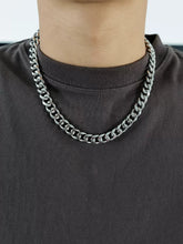 Thick Cuban Chain Necklace & Bracelet