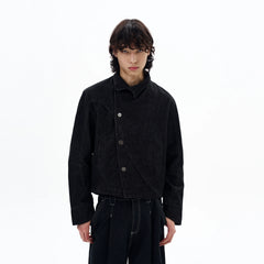 Straight Asymmetrical Denim Jacket