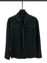 Rivet Detail Casual Long Sleeve Shirt
