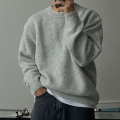 Round Neck Thick Knit Sweater