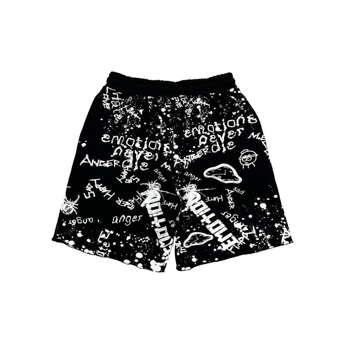 Black “Graffiti” Shorts