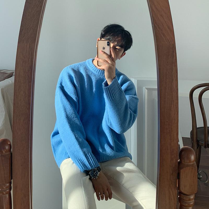 Basic Knitted Round Neck Sweater