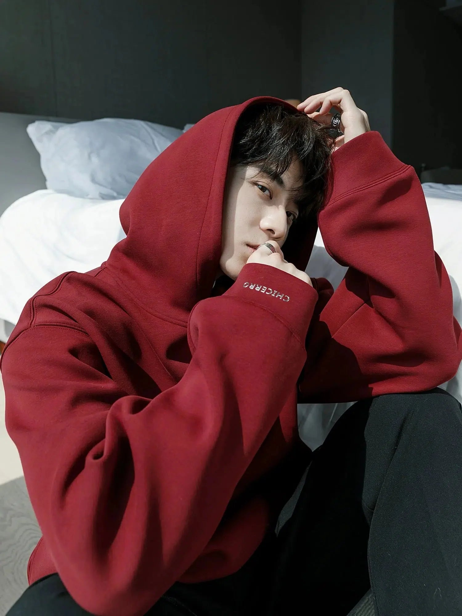 Basic Logo Hooded Sweatshirt