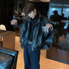 Biker Faux Leather Jacket