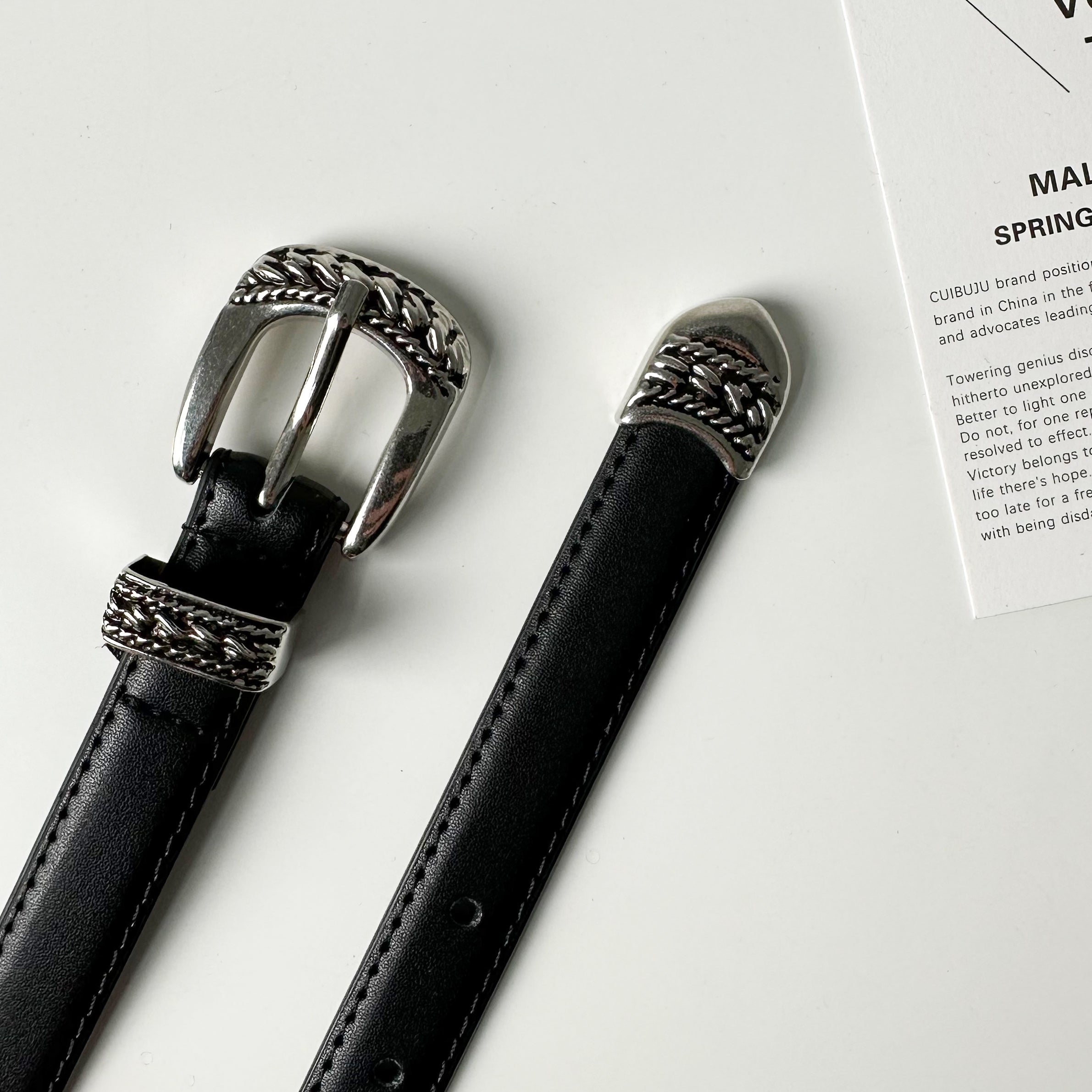 Black Leather Belt