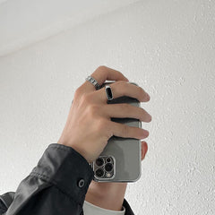 Black Titanium Steel Ring