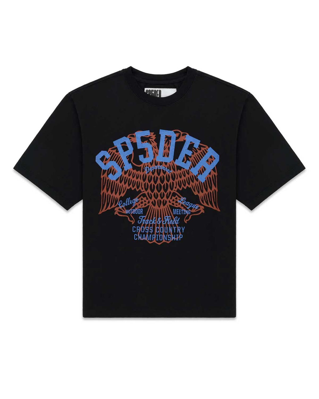 Sp5der Champions League Slub Tee Black/Blue