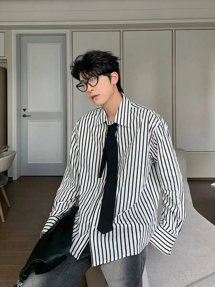 Classic Striped Long Sleeve Shirt