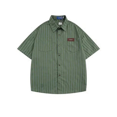 Classic Striped Short Sleeve Shirt