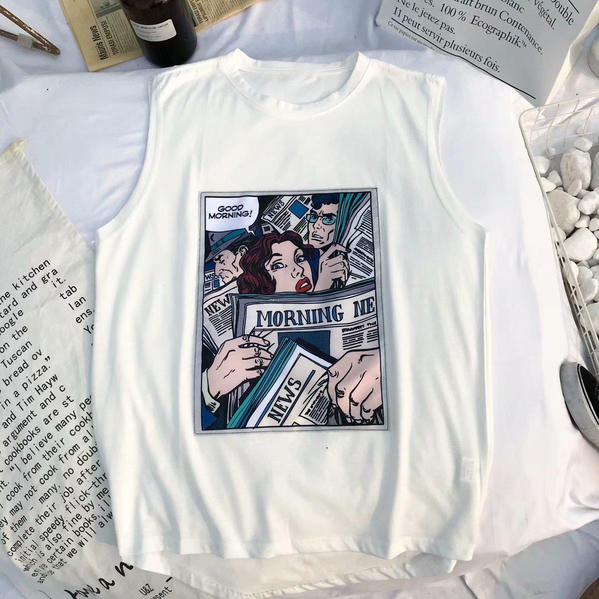 Comic Sleeveless Tank Top