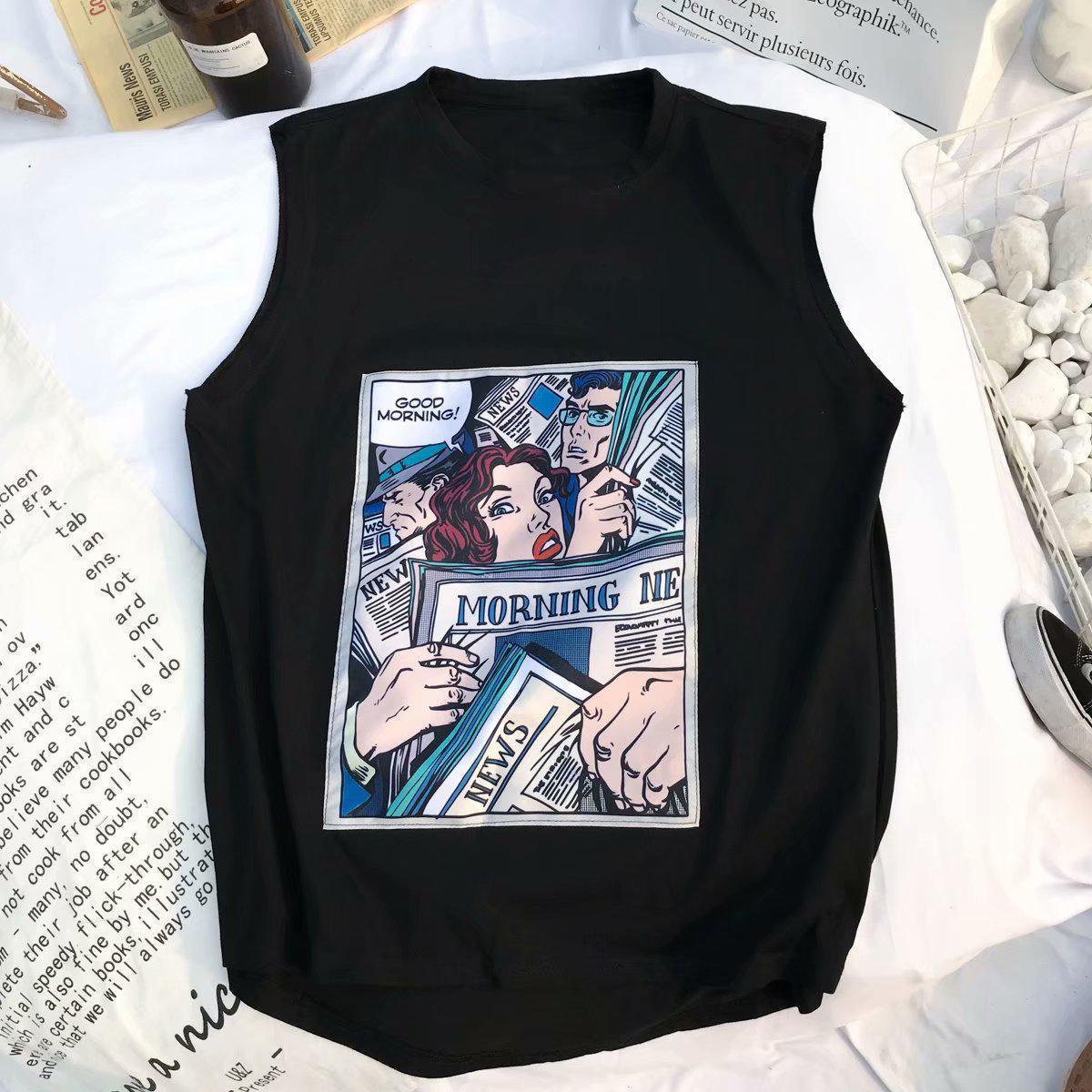 Comic Sleeveless Tank Top