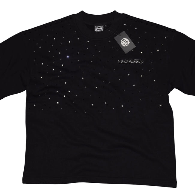 GLAZA GOD Border - T-Shirt Oversized-BLACK VOL.221 Hover Image