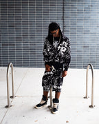 Black “Graffiti” Shorts